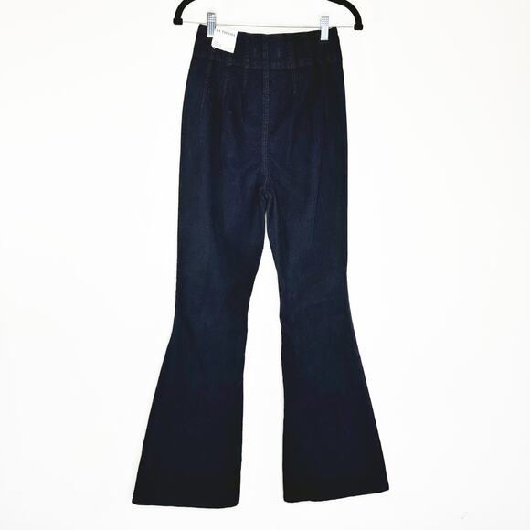 NWOT We The Free People Jayde High Rise Cord Flare Leg Beluga Jeans Pants 28 - Picture 8 of 15